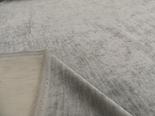 LAURA ASHLEY KINGSLEY VELVET FLINT GREY Velvet Upholstery Fabric
