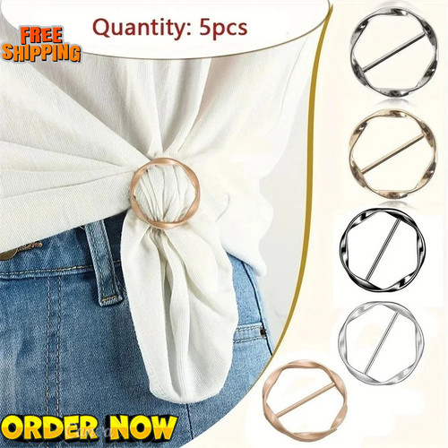 5pcs metal scarf ring - 5pcs,
