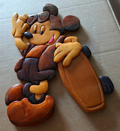 Wooden disney mickey mouse - wooden,