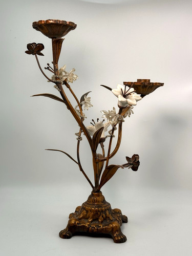 Vintage candlestick french - vintage,