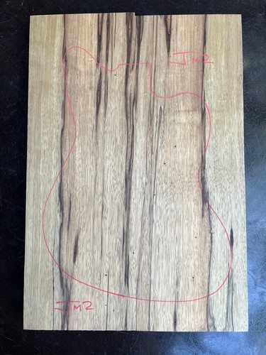 Black limba korina - black, 2-piece