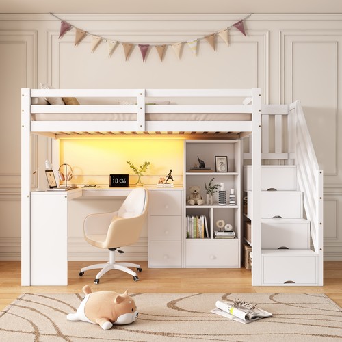 3ft single wooden - wooden, loft
