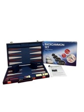 WHS Travel Backgammon Set Navy