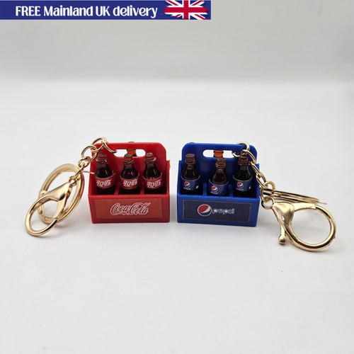 Fizzy drinks crate keychain - crate,