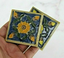 Vintage Floral Ceramic Tile -
