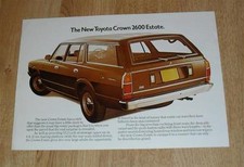 Toyota Crown 2600 Estate Brochure / Flyer 1975