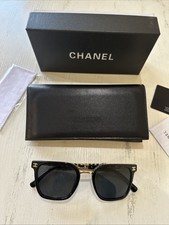 CHANEL Sunglasses Black With