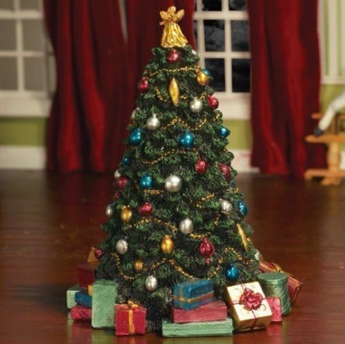 Dolls house christmas tree - house,