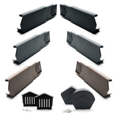 Manthorpe Dry Verge - Left & Right Hand Tile End Cap, Eaves Closure & Ridge Caps