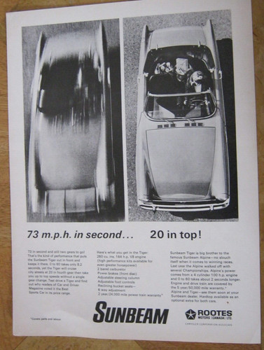 Sunbeam tiger magazine - sunbeam,