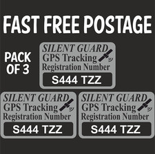 Personalised With Your REG GPS Van Tracking Tracker Stickers High Deterrent    