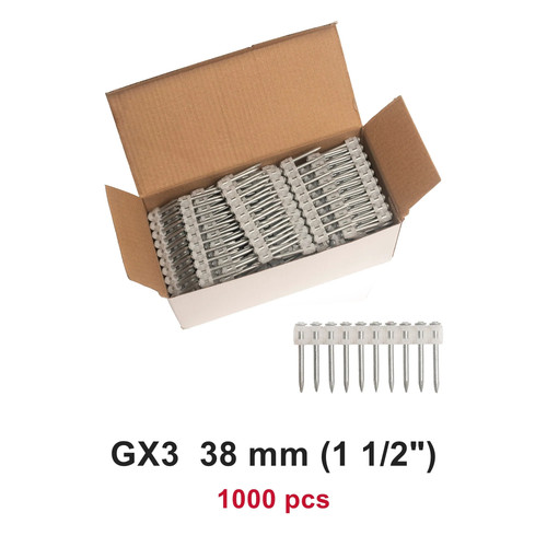 1000x collated concrete - 1000x, nails