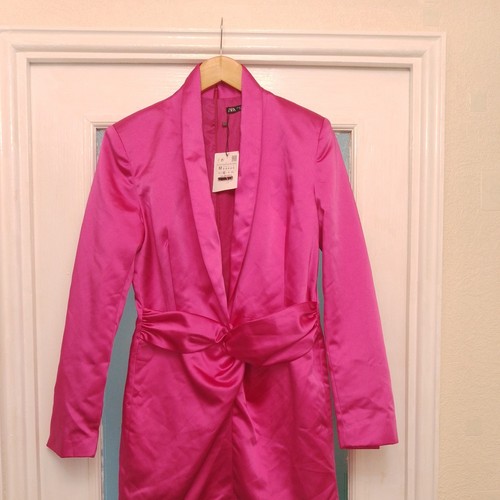 Zara neon pink - zara, satin