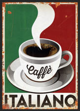 Coffee Retro metal Aluminium