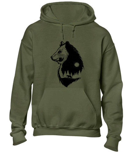 Nature bear hoody - hoody, hoodie