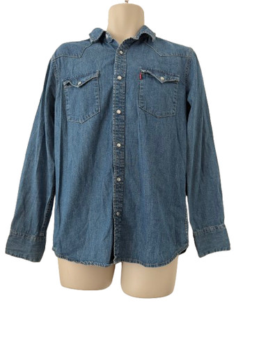 Levi denim shirt - size, s