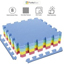 EVA Interlocking Soft Foam Play Mat Kids Gym Yoga Exercise Fitness Floor Tiles