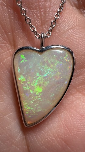 Solid opal necklace - 💝solid,