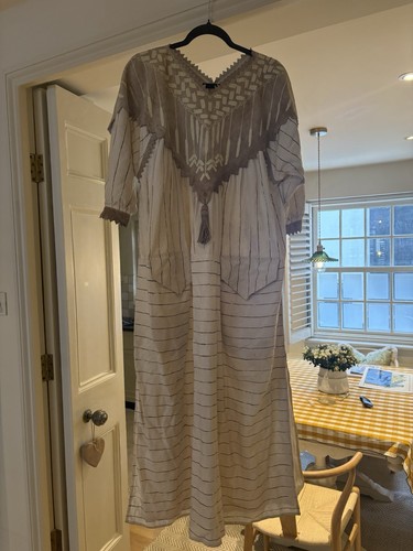 Zandra rhodes dress raw silk - rhodes,