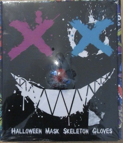 Halloween mask skeleton gloves - halloween,