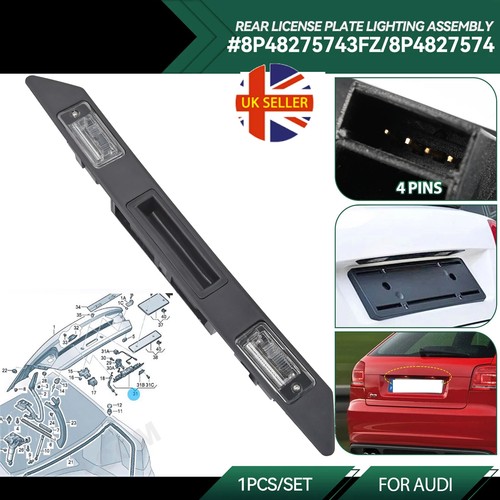 Boot handle number plate - number,