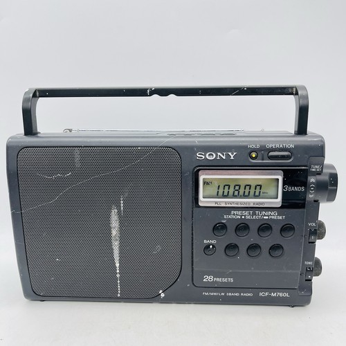 Sony icf m760l band - sony, fm