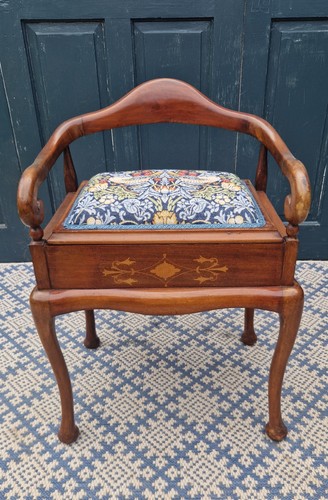Victorian mahgoany piano stool - victorian,