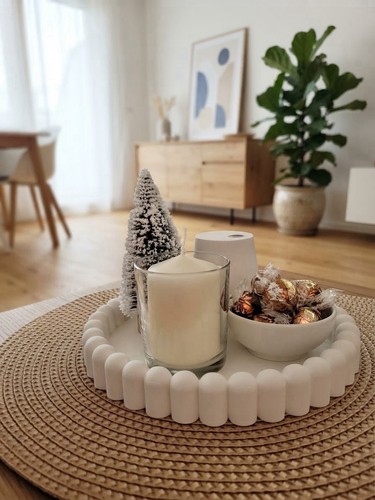 Round bubble tray - tray, decorative