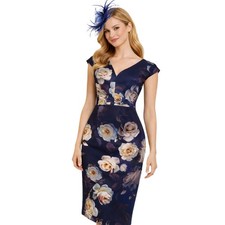 Phase Eight Dress Size 16 Navy