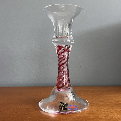 British glass candlestick - british,