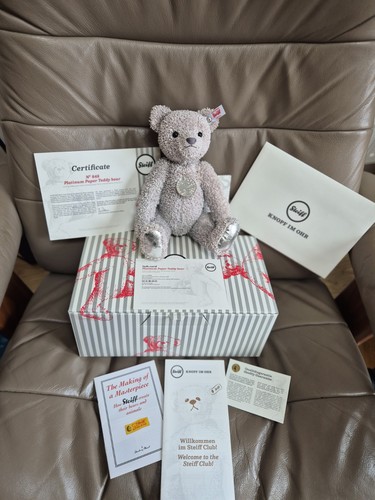 Steiff platinum paper teddy - steiff,
