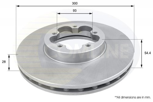 Front brake discs - discs, set