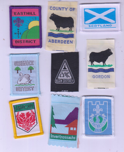 Boy scout badges from - from, scotland
