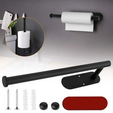 Self-adhesive Roll Paper Towel Holder Under Cabinet Wall Mount Kitchen Bathroom