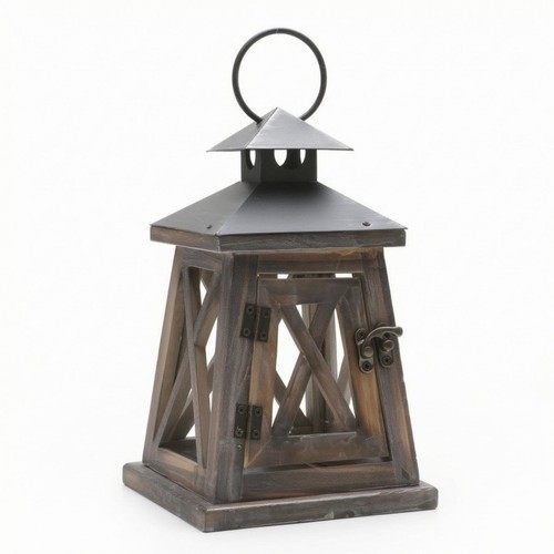 Shabby chic wooden lantern - shabby,