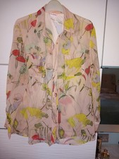 H&M Conscious Collection Floral Sheer Blouse, EU40/UK12, Long Sleeve.