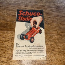 SCHUCO STUDIO MERCEDES-BENZ CLOCKWORK RACING CAR ORIGINAL INSTRUCTIONS LEAFLET
