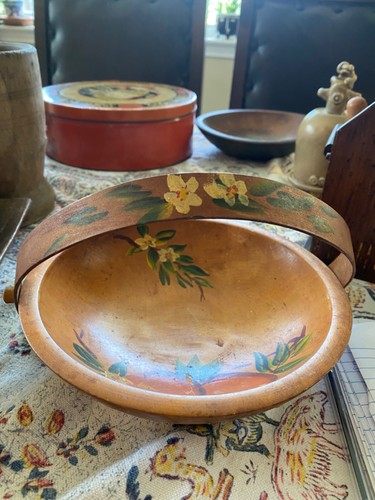 Vintage wood crofetery handled - wood,