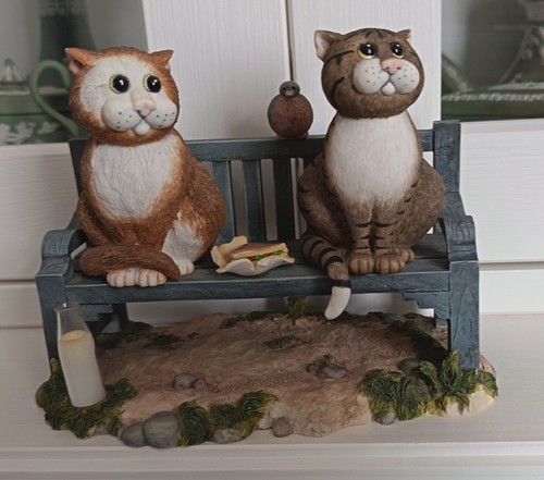 Comic and curious cats border - cats,