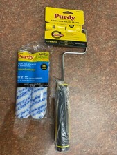 Purdy Jumbo Mini Roller Frame Plus 2 x 6.5" Colossus 1/2" Nap Paint Rollers