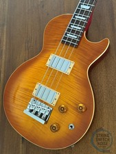 Edwards Les Paul Bass, by ESP, Flamed Amber, 1998, Made In Japan