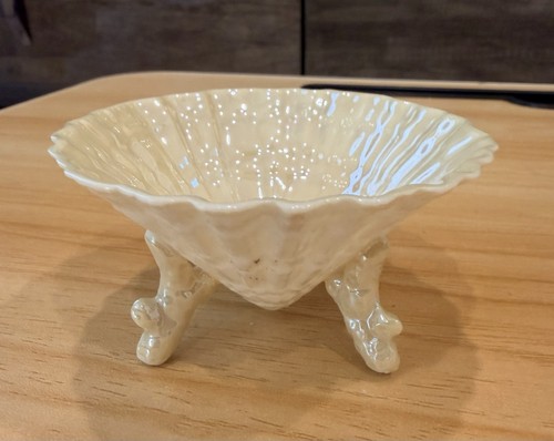 Belleek neptune seashell salt - neptune,