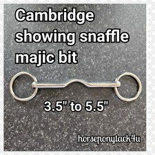 CAMBRIDGE SNAFFLE MAGIC BIT LOSE RING SHOWING RIDING BIT 3.5 TO 5.5 INCH 48H
