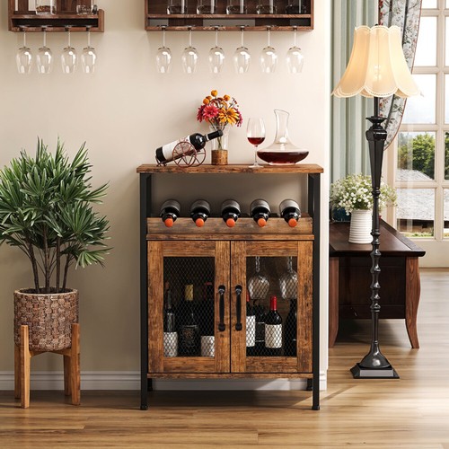 Rustic wood sideboard - sideboard, cabinet