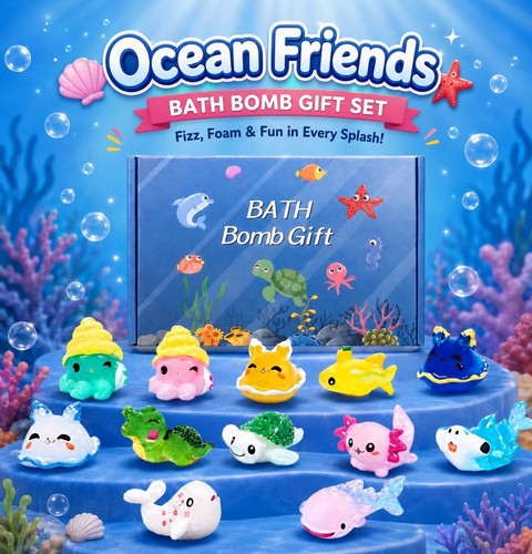 Bath bomb gift - set, 12pcs