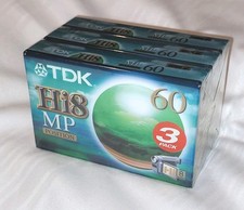 NEW 3 Pack TDK Hi8 MP Position