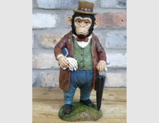Monkey in Suit Resin Statue