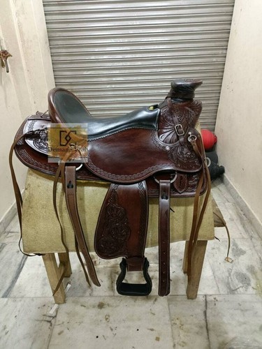 Western leather saddle wade - western,