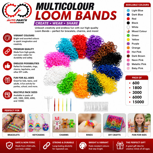 Loom bands multicolour - loom,