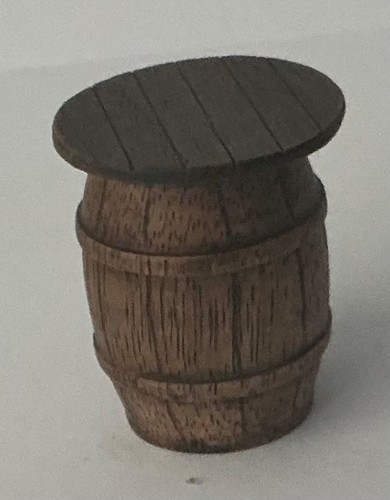 Dolls house barrel - house, table